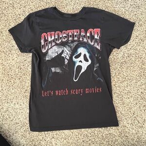 Scream Ghostface "Let's Watch Scary Movies" T-shirt Small Graphic T-Shirt Men